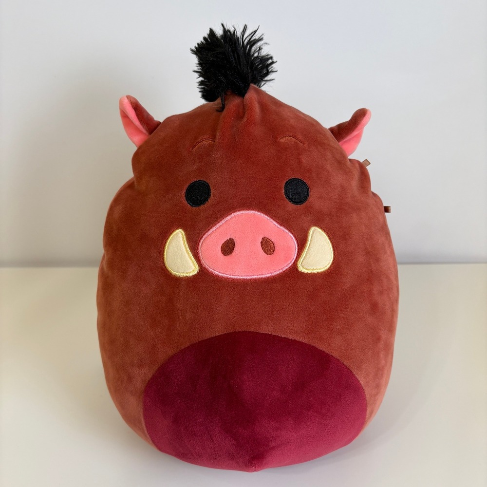 Squishmallows Disney Lion King Pumbaa Plush 11" Stuffed‎ Animal Brown Kellytoy